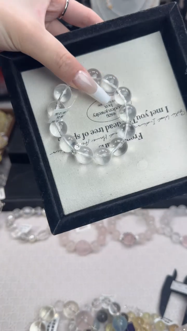 水晶手链未镶嵌天然水晶 多样性发货