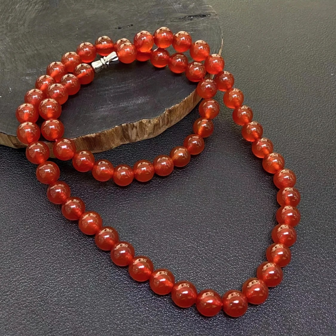 q-S730-卡8左右-红咔玛瑙红项链