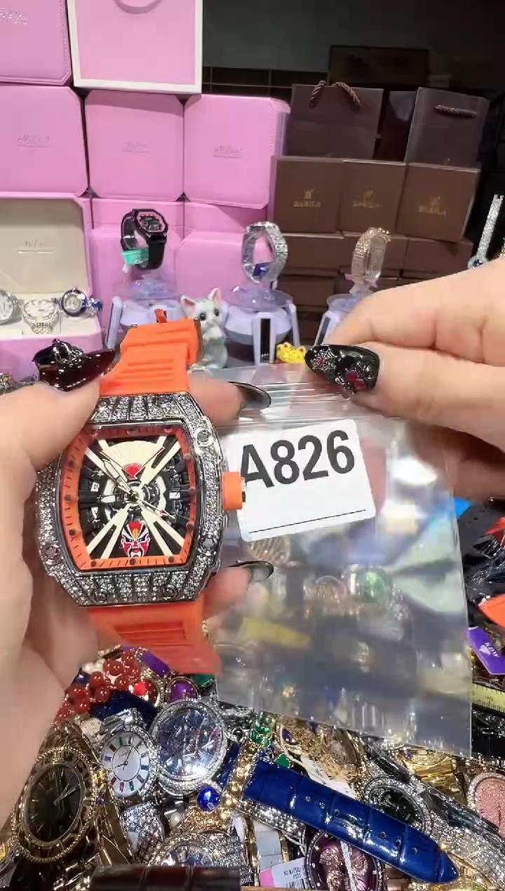 石英机芯不锈钢不锈钢直播定闪专用