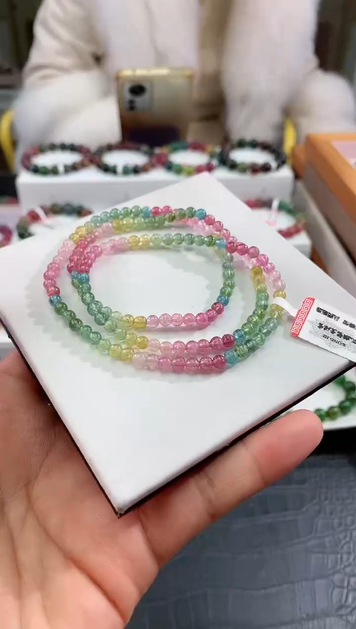 【闪购商品】碧玺手串未镶嵌多样性发一条