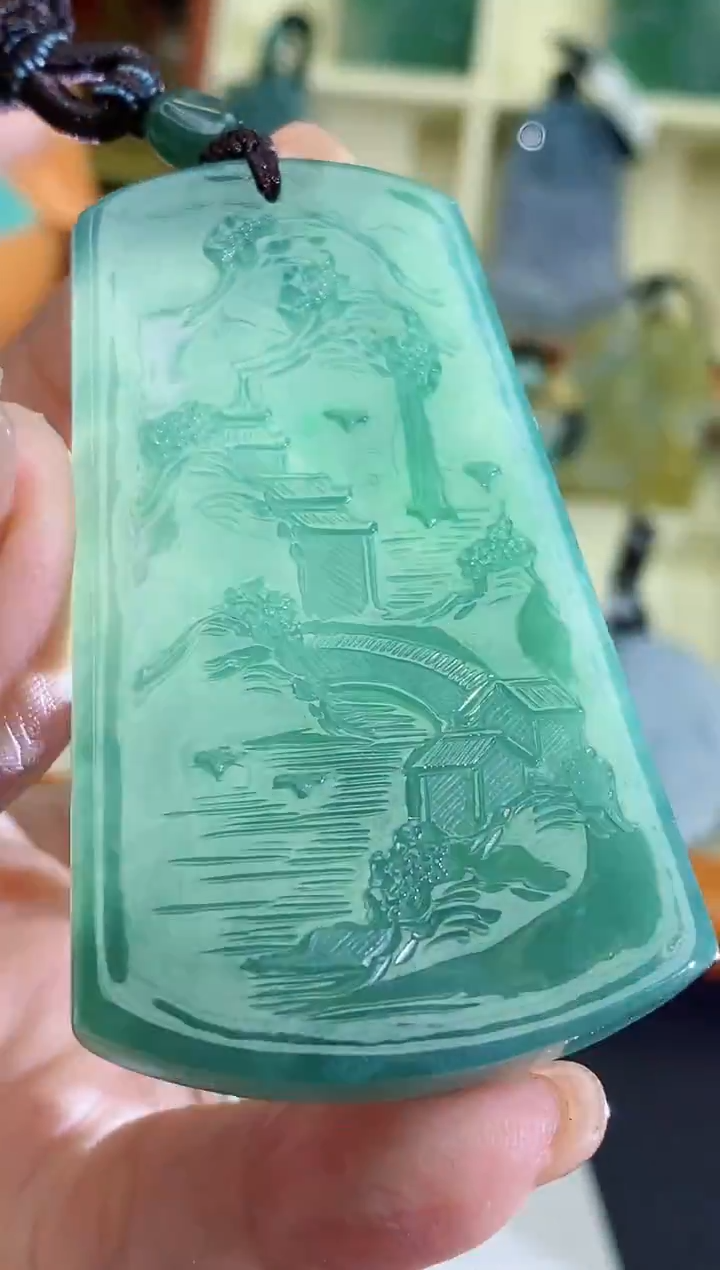 颈饰未镶嵌翡翠缅甸天然翡翠
