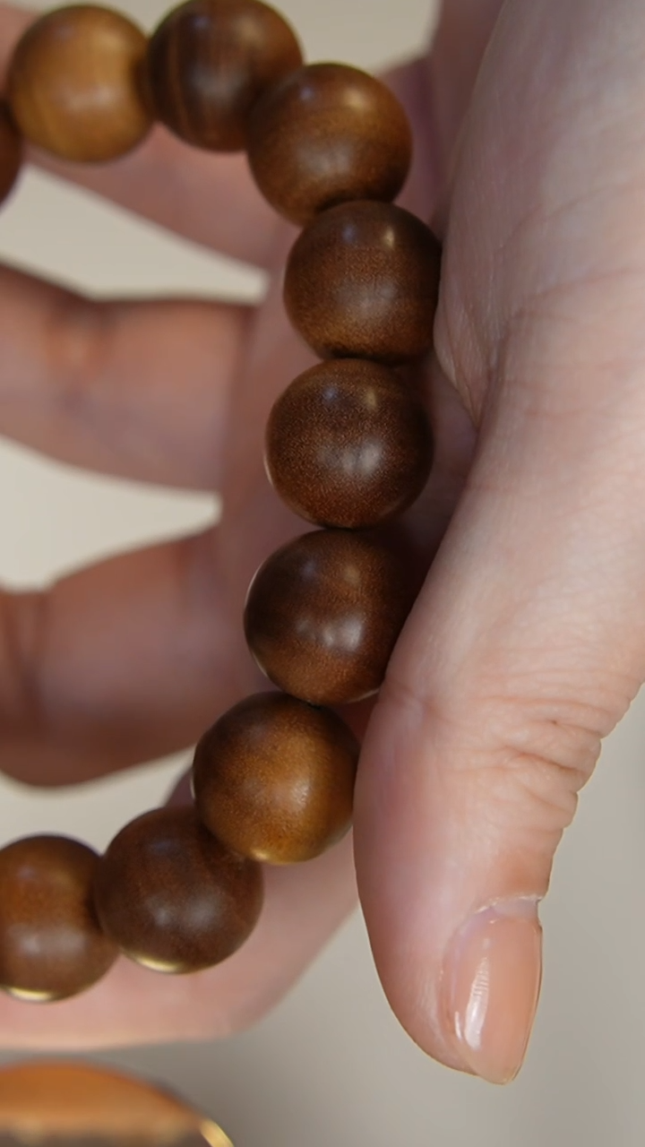 【闪购商品】檀香木手串/手链老山檀香1.5圆珠单圈土埋料
