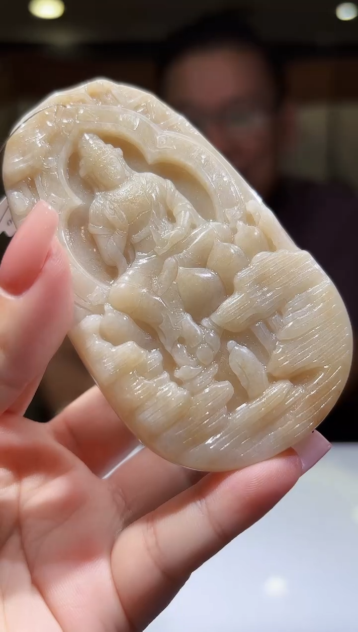 定制翡翠未镶嵌17/0730/C/发其一件/人物