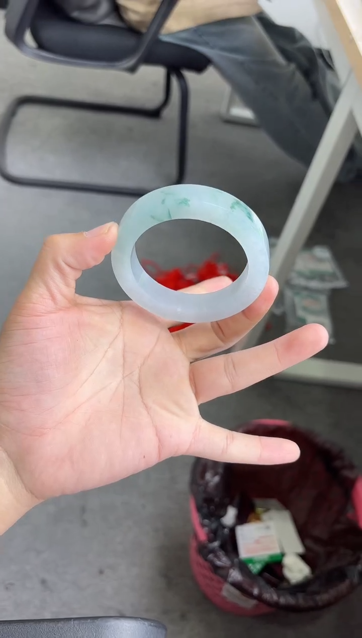 未镶嵌手镯定制翡翠娟*手镯