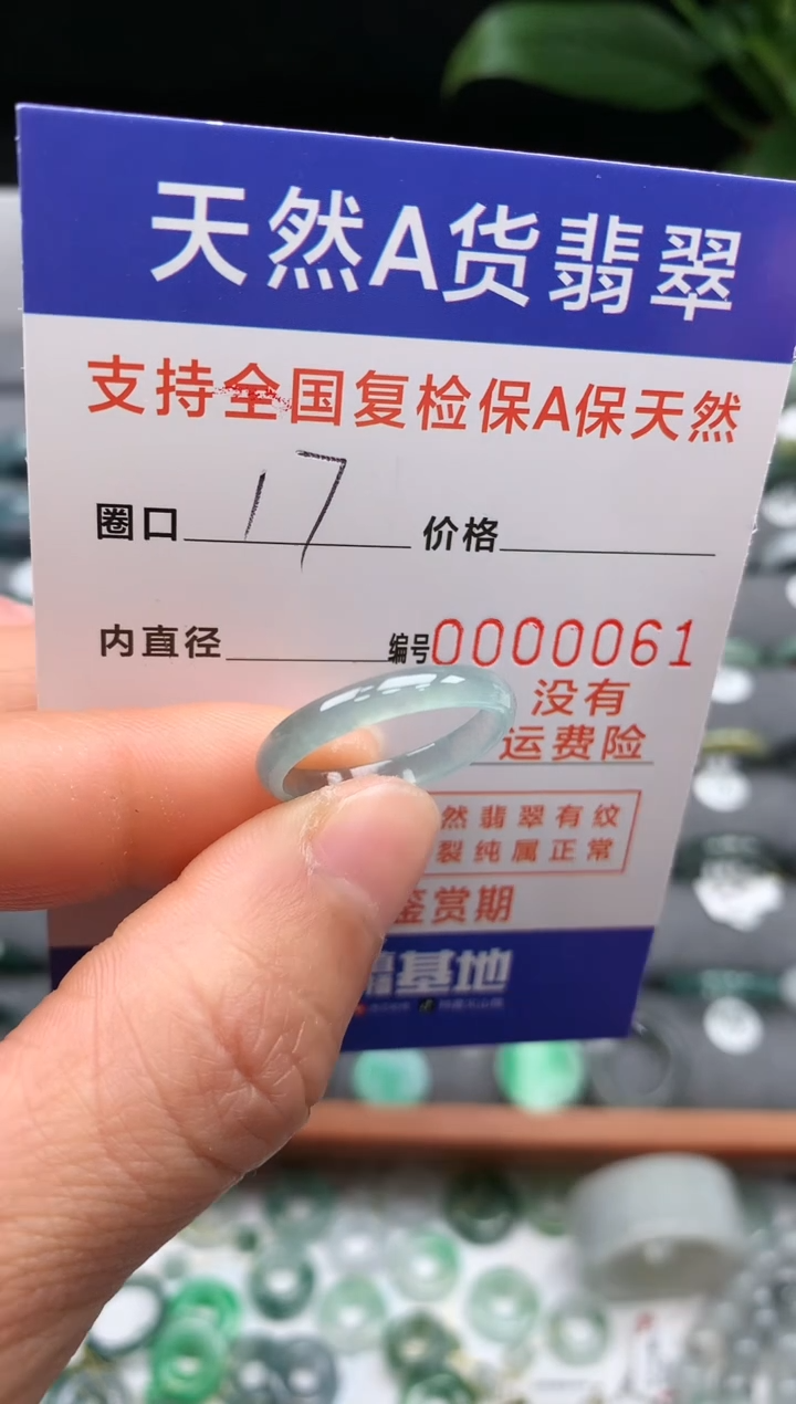 【闪购商品】翡翠戒指未镶嵌17号圈口0061