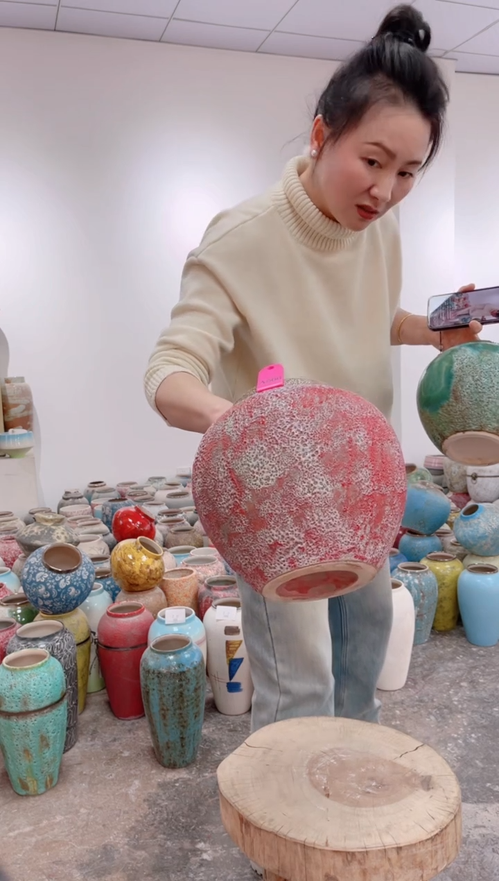 【闪购商品】瓶孤品 微瑕陶瓷花瓶 无花a566