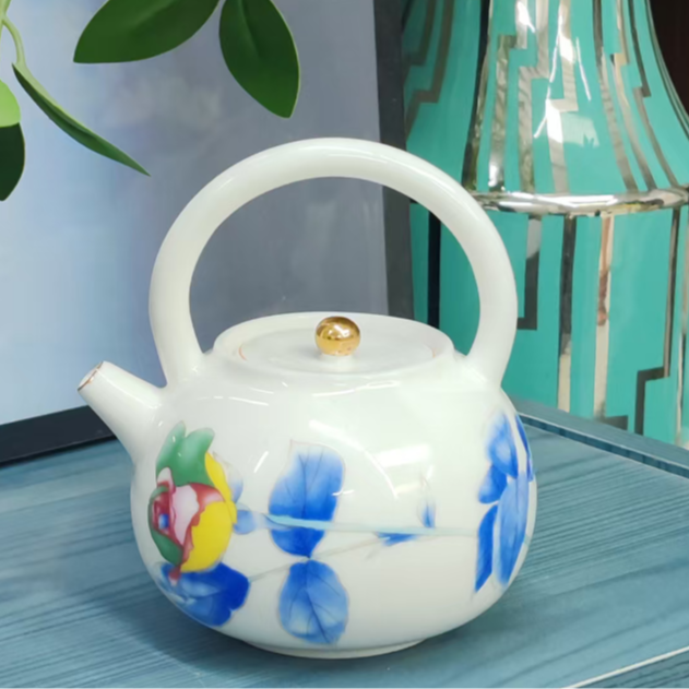 香兰社系统：兰花玫瑰·提梁壶