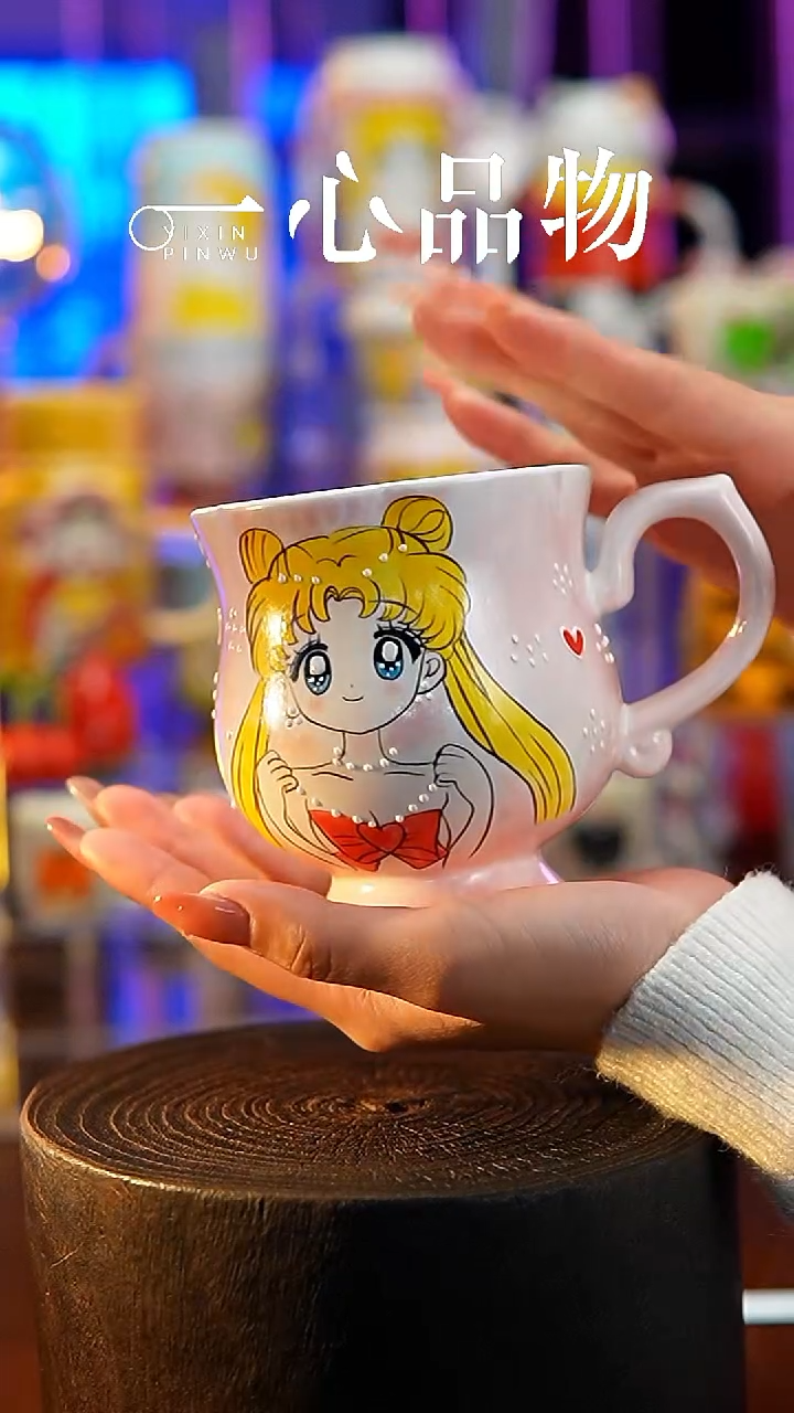 杯子瓷A505景德镇手工手绘杯子摆件
