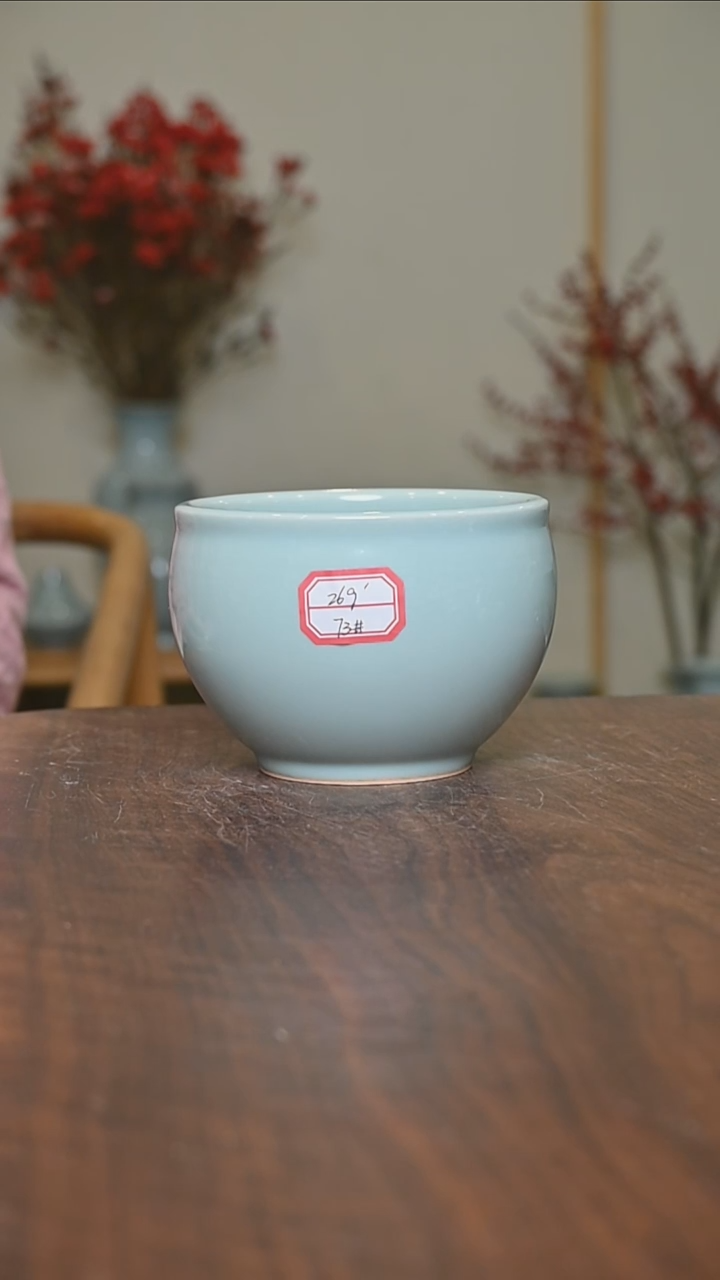 【闪购商品】其他73#微瑕天青釉朱家汝窑款大水盂