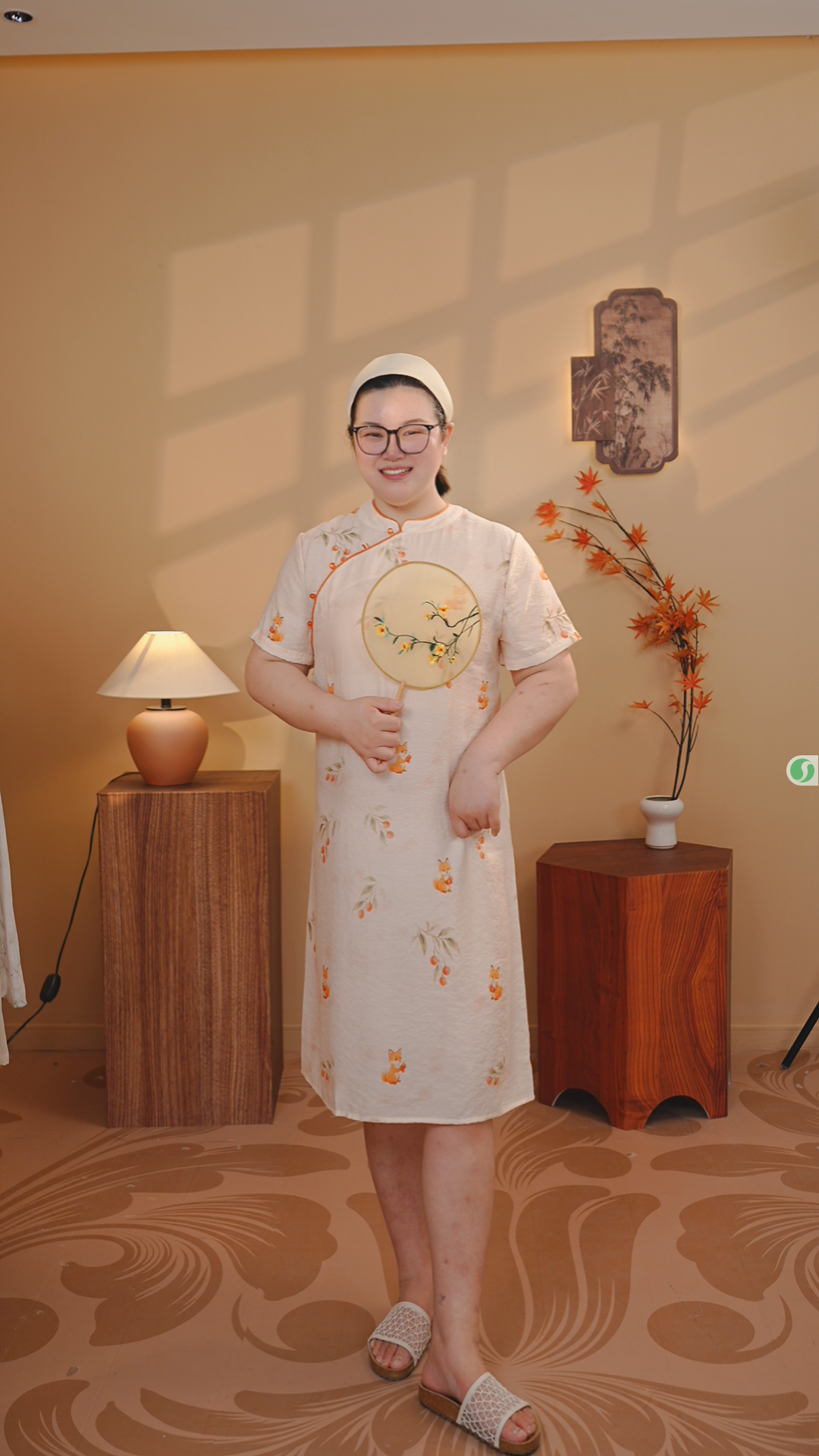 【喜甜】改良版旗袍新中式国风复古宽松大码连衣裙