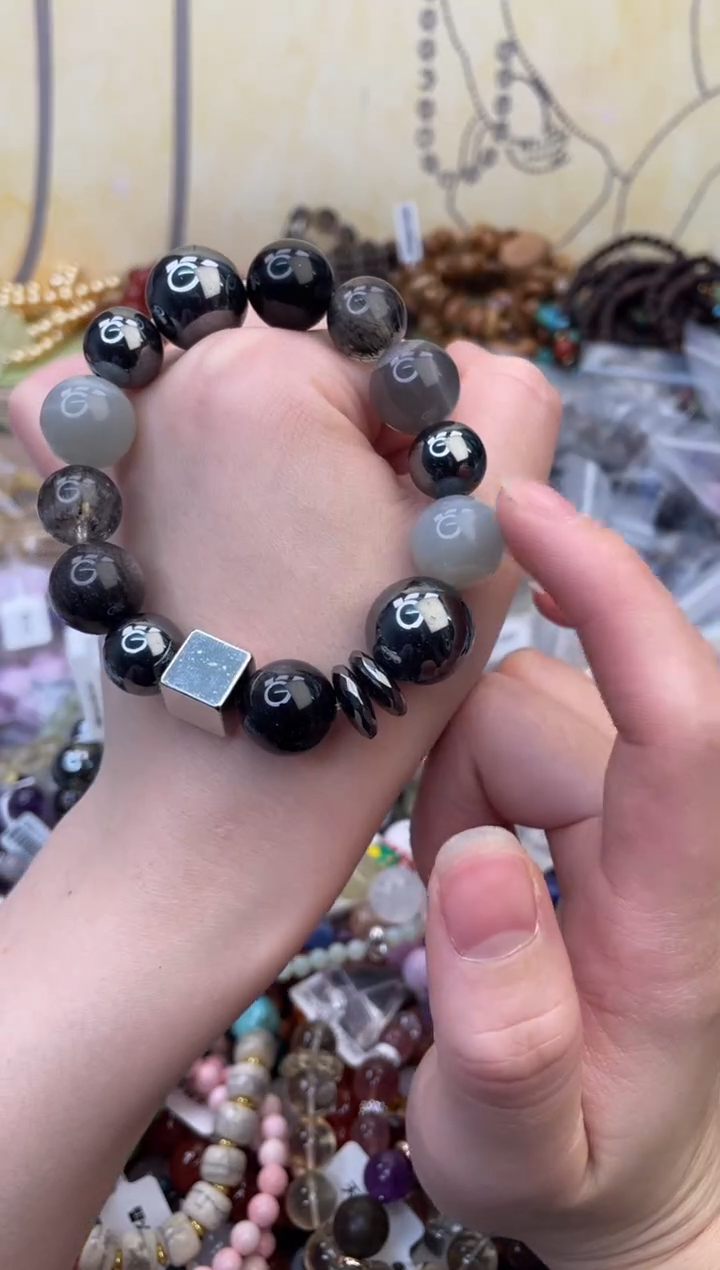 未镶嵌黑曜岩手饰430