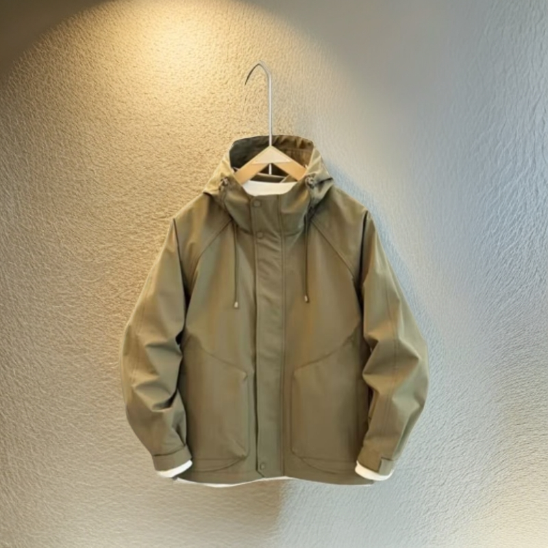 {货真价实}百搭连帽防风户外休闲外套