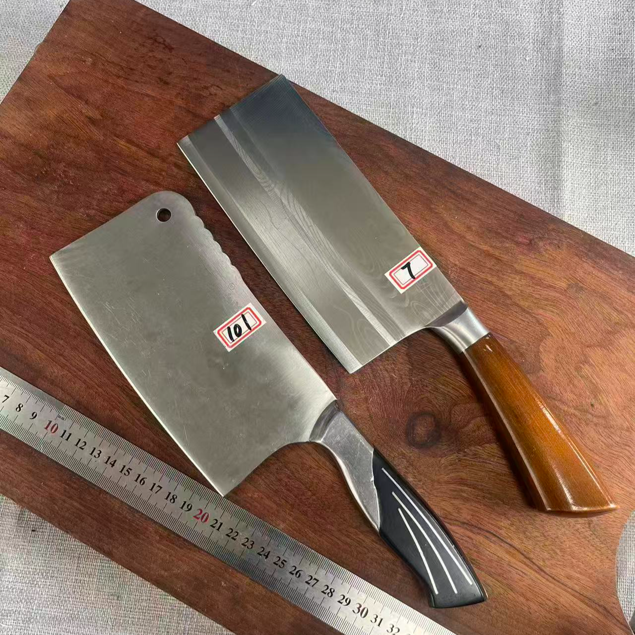 阳江菜刀家用厨房切肉厨师专用超快锋利斩切刀多功能两件套