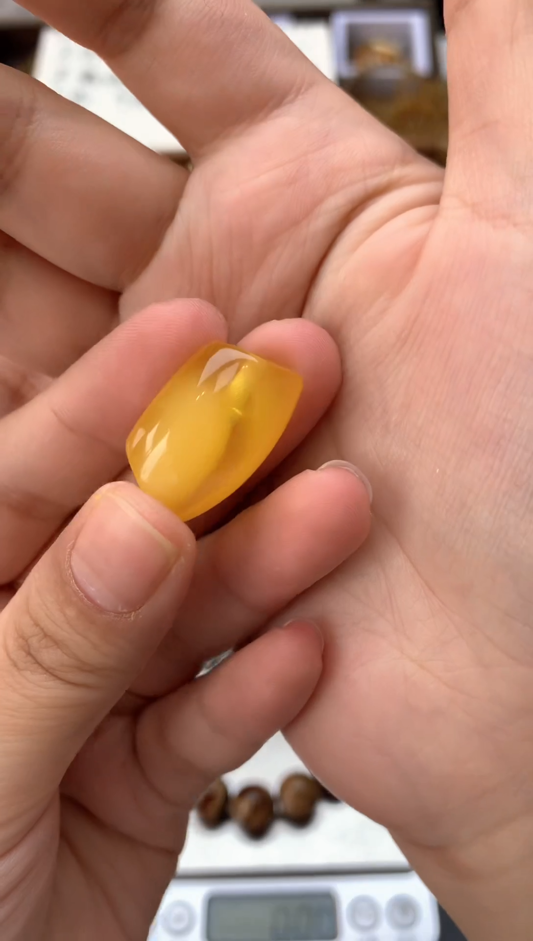 【闪购商品】琥珀珠宝奇石未镶嵌039琥珀蜜蜡花粉 小坑