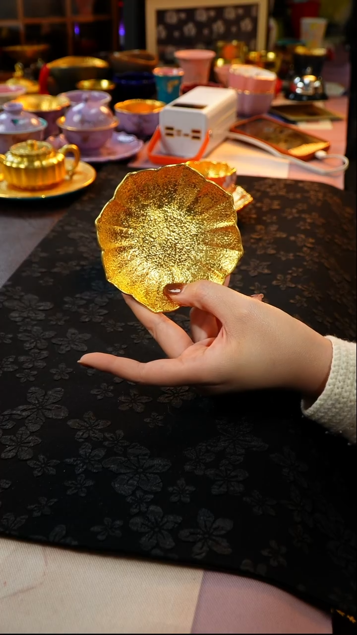 茶杯紫砂【宜景窑系列】天水碧杯垫