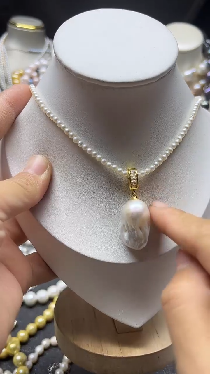 颈饰未镶嵌淡水珍珠多人