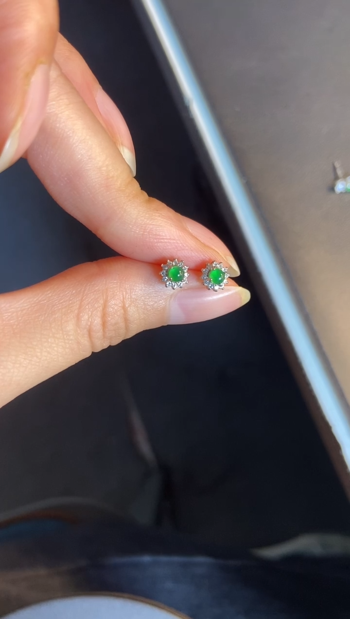 吊坠(不含链)银S925镶嵌翡翠1