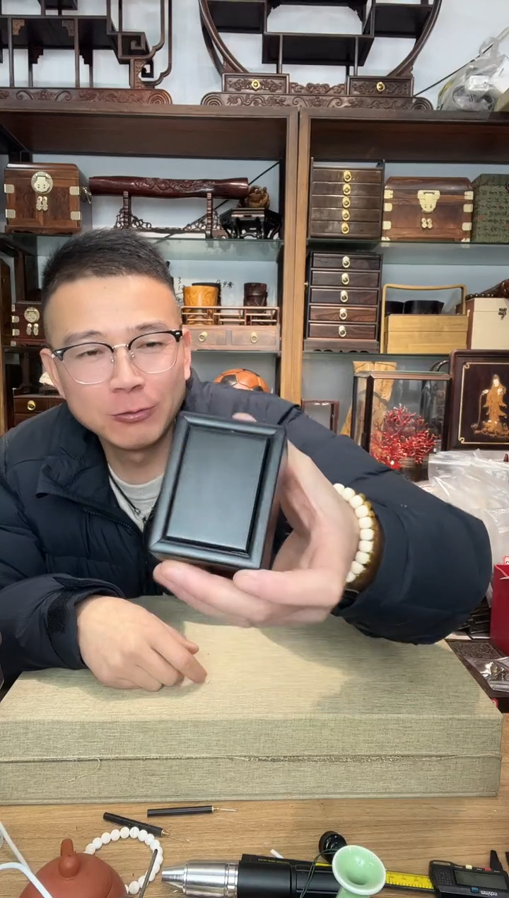 乌木类书架010紫光檀小机关盒