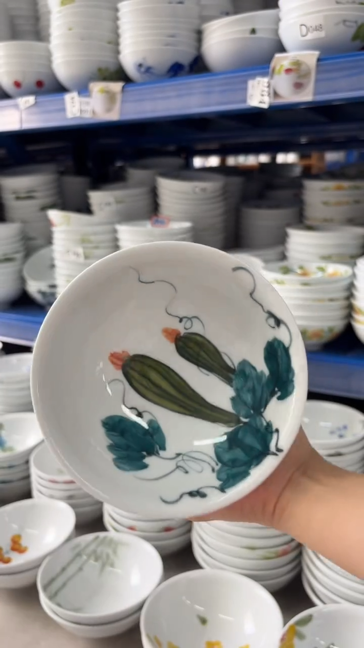 瓷景德镇手绘釉中彩（食品级）壮壮碗