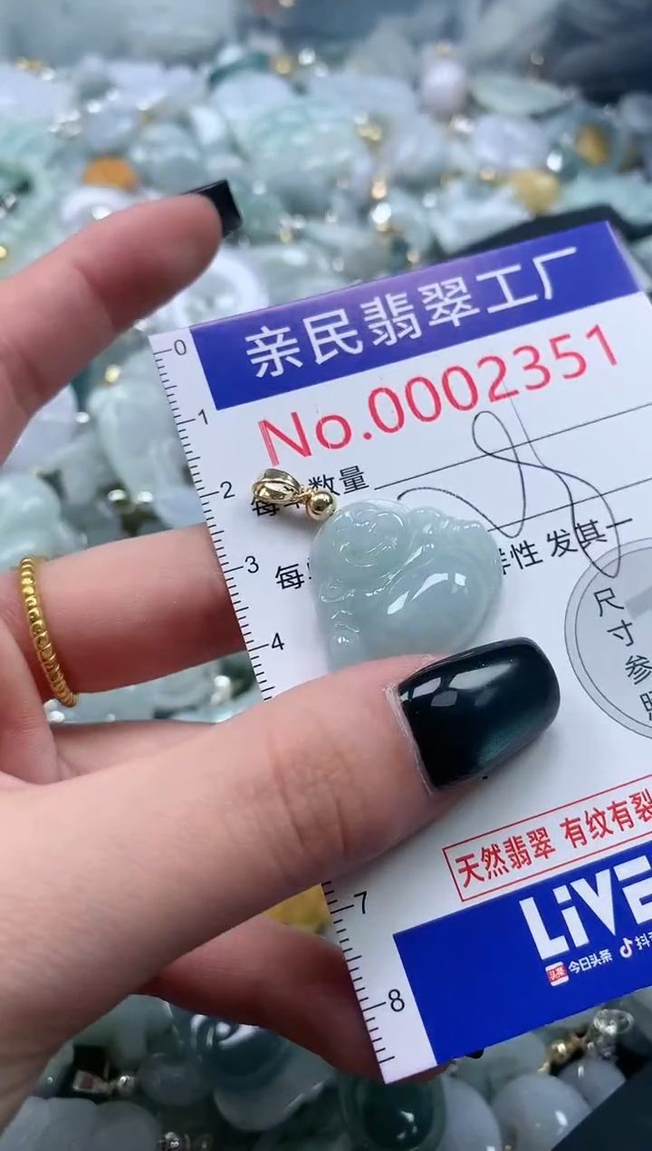 翡翠未镶嵌吊坠(不含链)2351