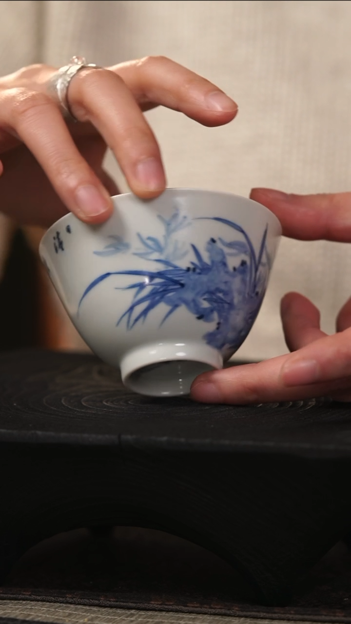 【闪购商品】善见堂 王长根青花杯