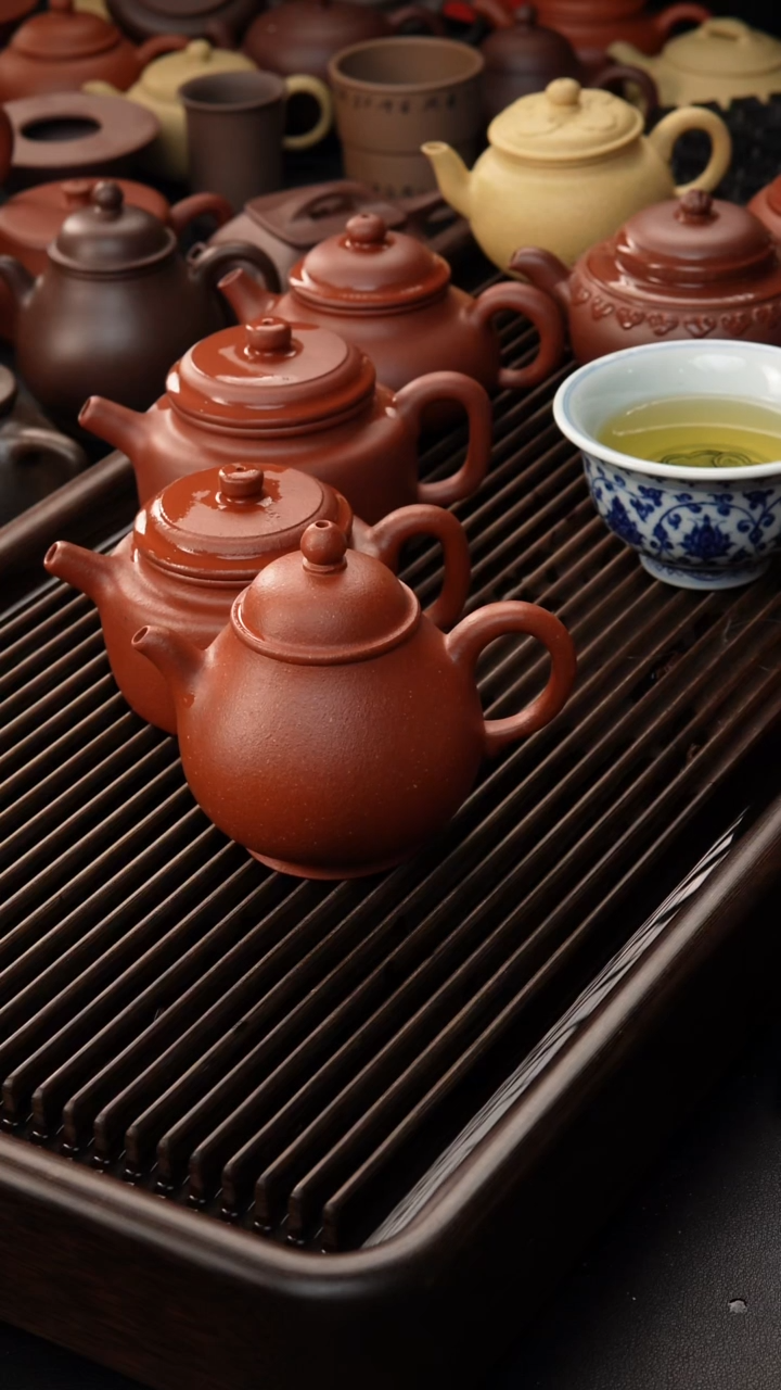 茶壶紫砂沈*优纯红降坡 潘壶 掉两个砂 