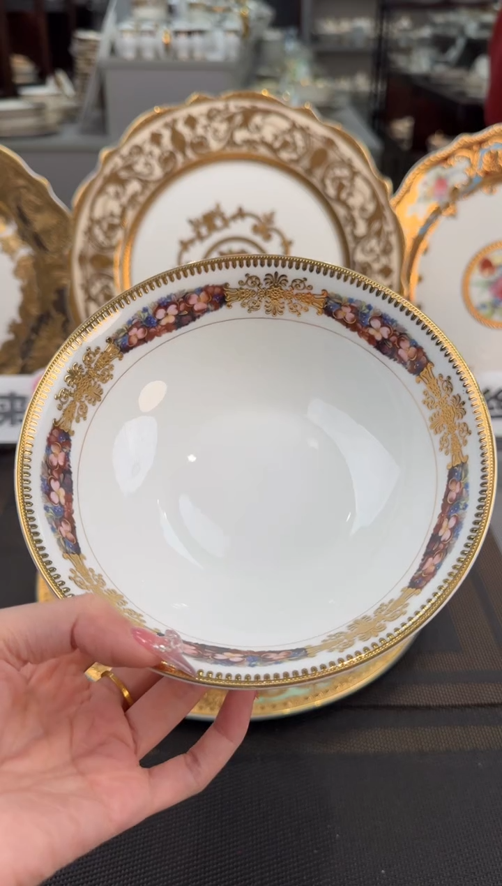 【闪购商品】瓷片6英寸水果碗 福利款 2个