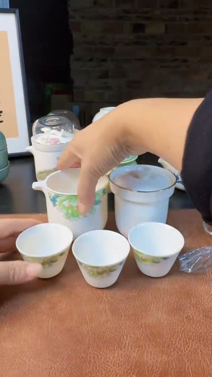 【闪购商品】杯德化白瓷，快客茶具