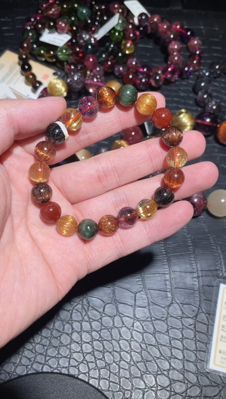 【闪购商品】水晶手链未镶嵌发晶多宝A10