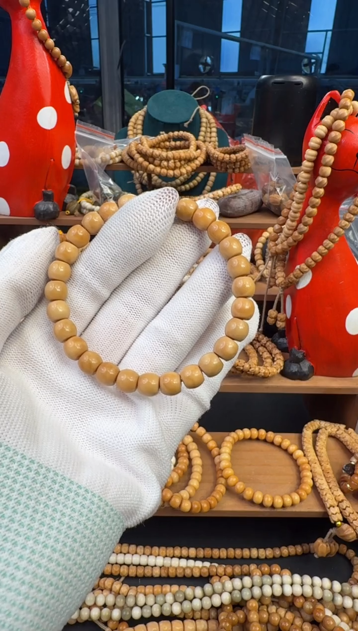 【闪购商品】菩提根/象牙果手串龙脊老型单圈卡8（有钥匙孔）