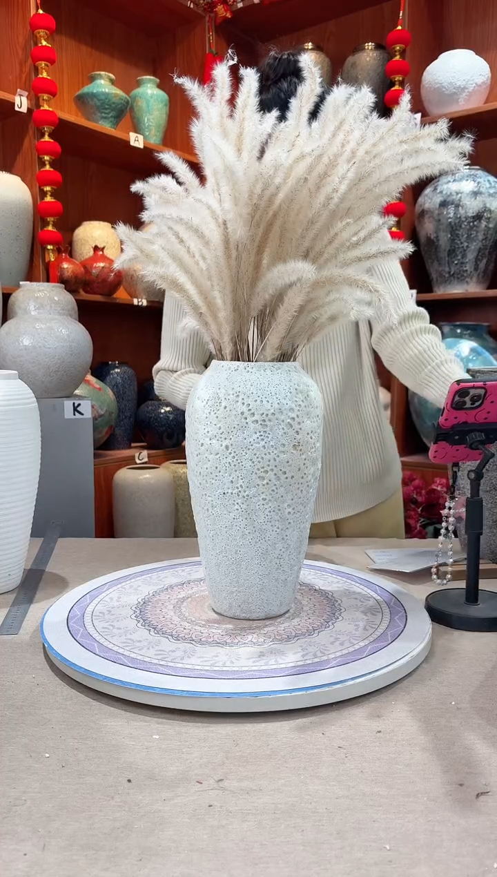 【闪购商品】瓶陶瓷花瓶 白泡大号无花 