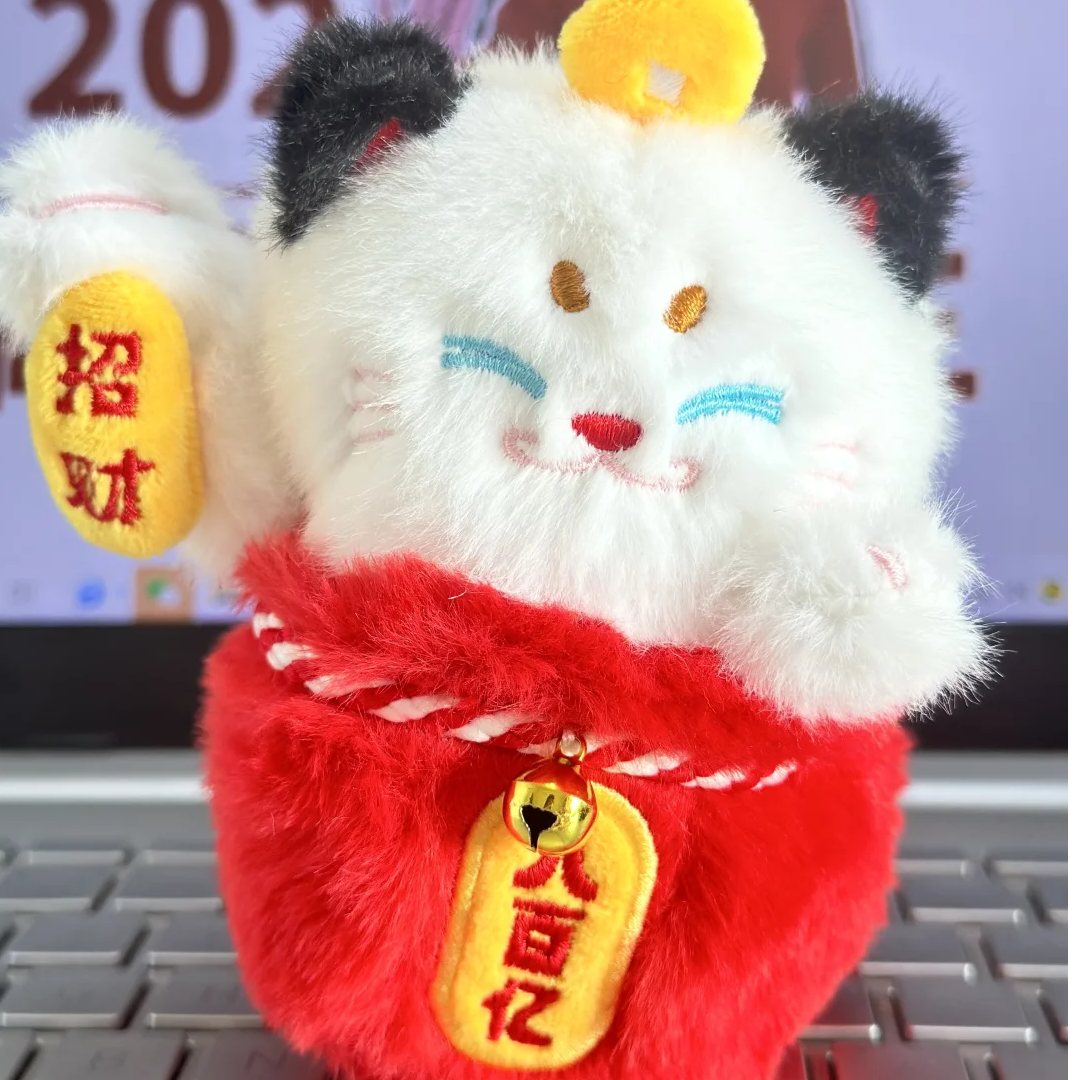 【代拆】OHTOYS 招财喵兜毛绒挂件盲盒