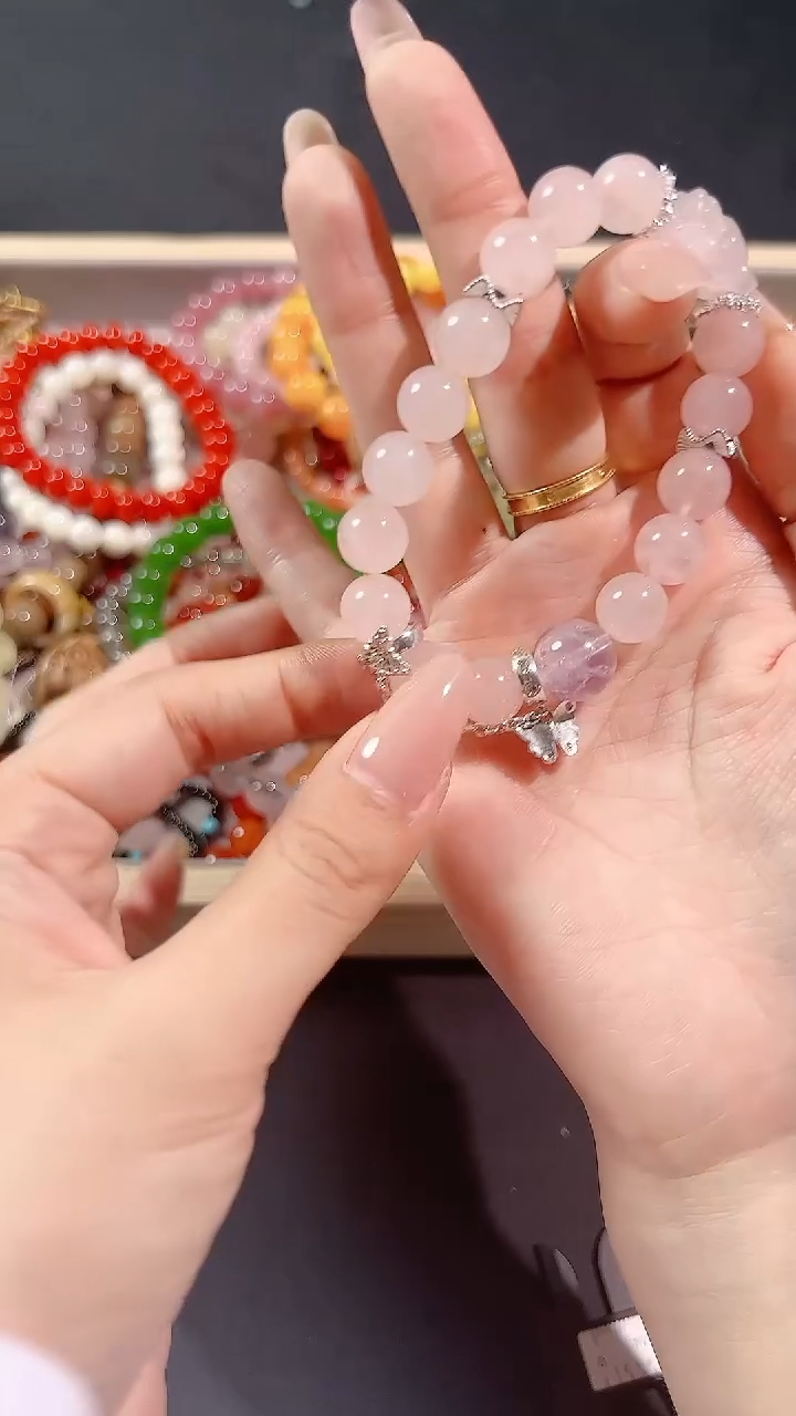 烟晶手链银S925镶嵌000000000000000