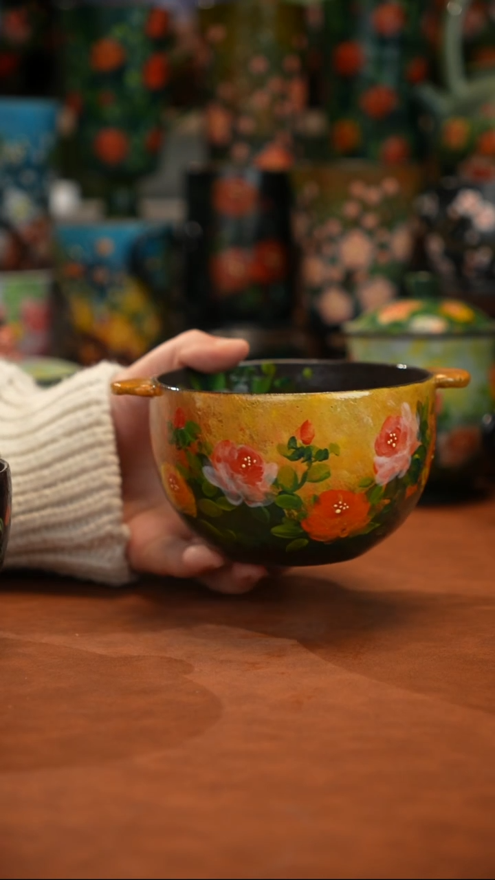 油画  釉下彩  碗