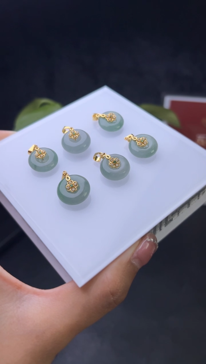 【闪购商品】翡翠挂件银S925镶嵌302-GDL3011A24多样性发一件