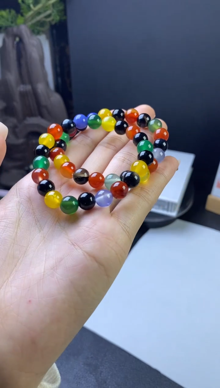 【闪购商品】玛瑙/玉髓手串未镶嵌多样性发一件