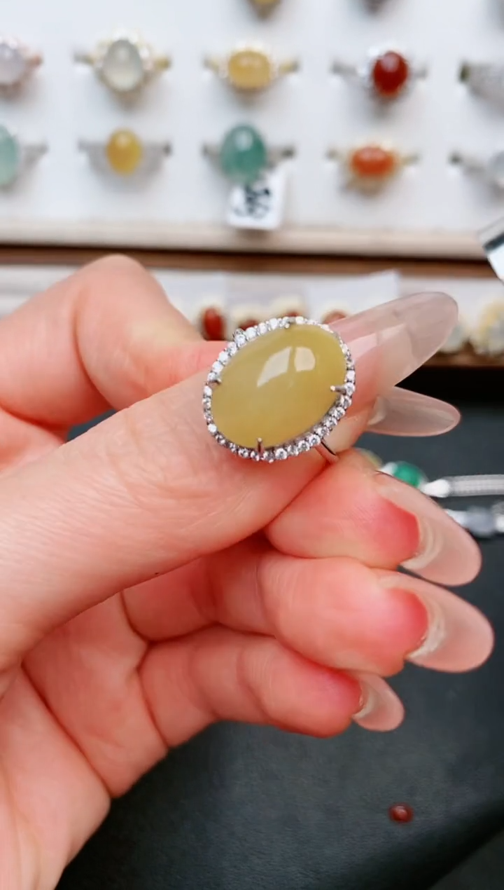 【闪购商品】翡翠戒指银S925镶嵌.....