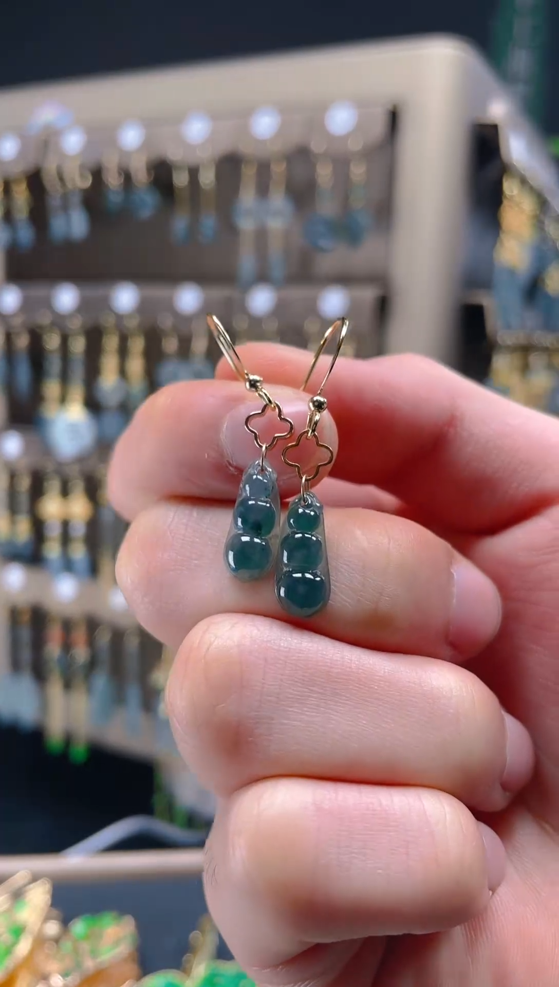 【闪购商品】翡翠耳饰合金069翡翠饰品