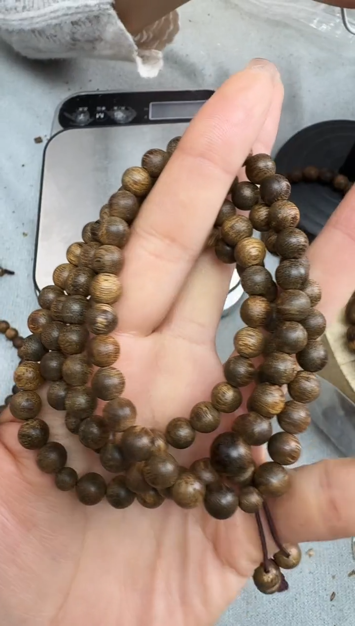 沉香手串0722沉香老料圆珠多圈多样性发一