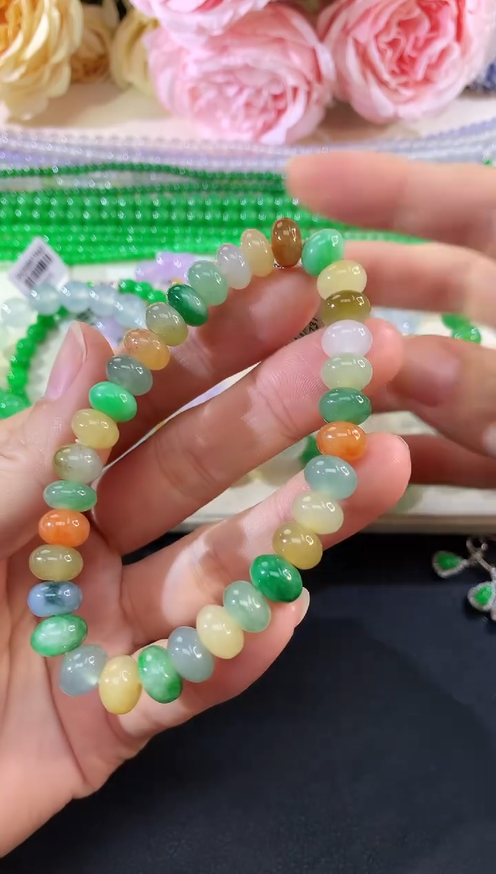 未镶嵌手串翡翠73|4980