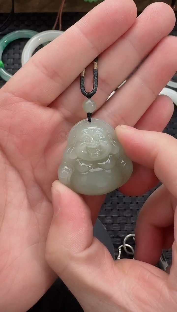 颈饰未镶嵌和田玉35晴水佛公