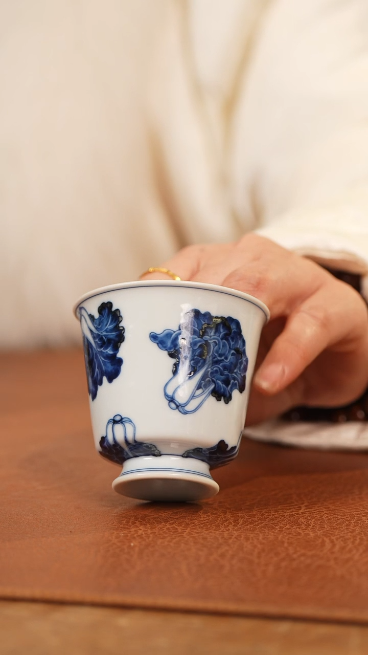 【闪购商品】杯水造小高足闻香杯-