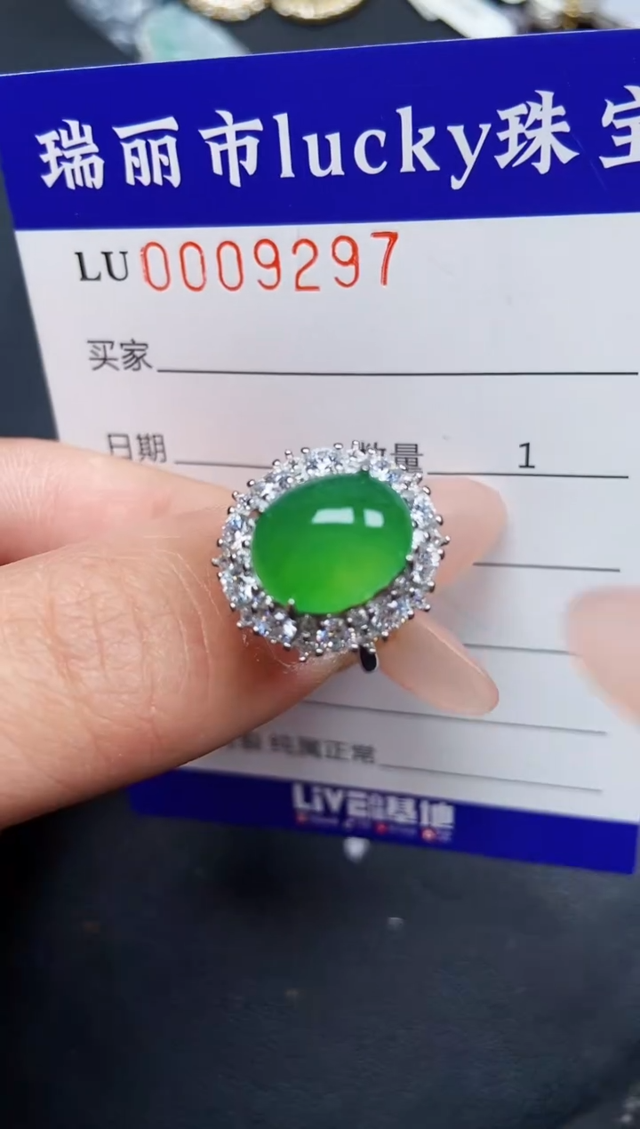 【闪购商品】翡翠颈饰银S925镶嵌9297