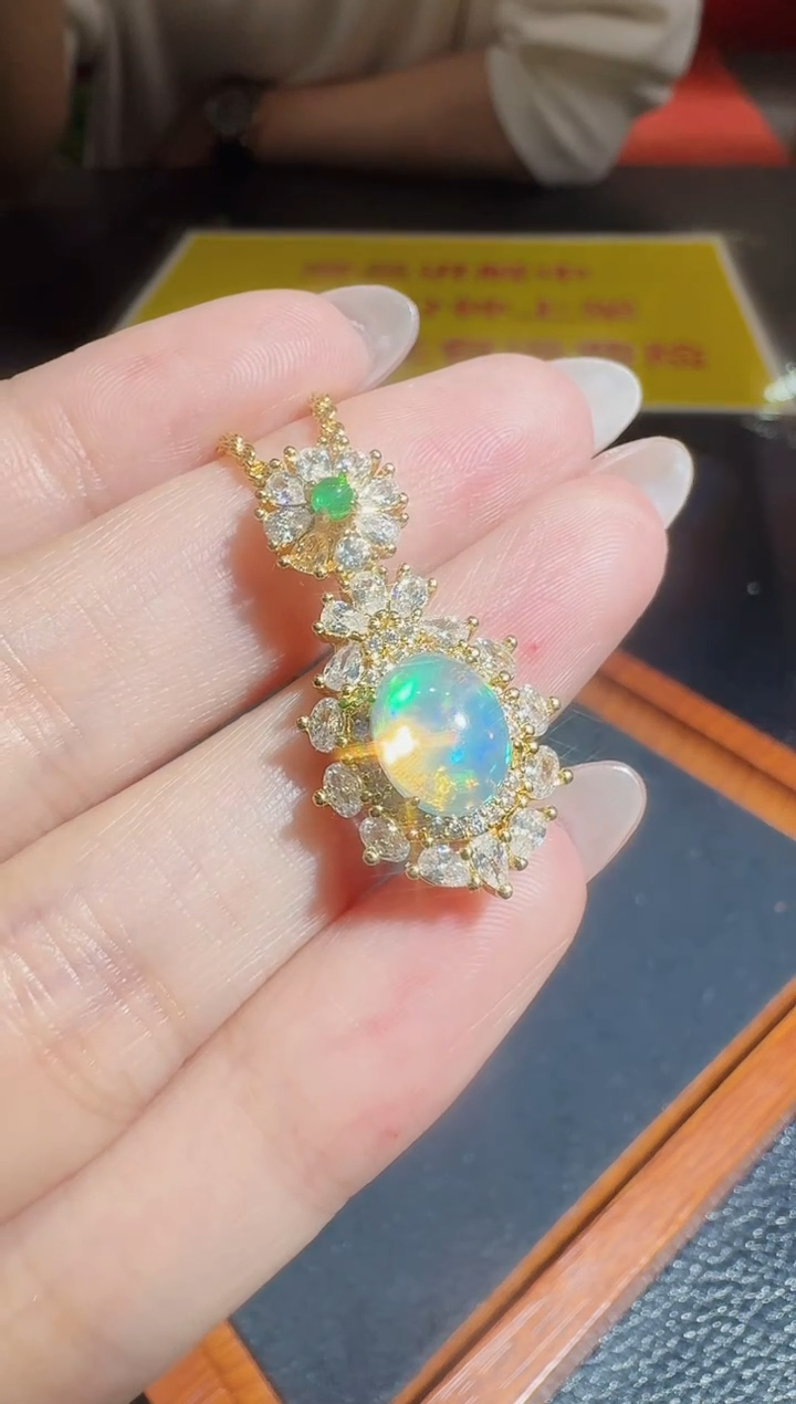 【闪购商品】欧泊吊坠(不含链)合金发一件