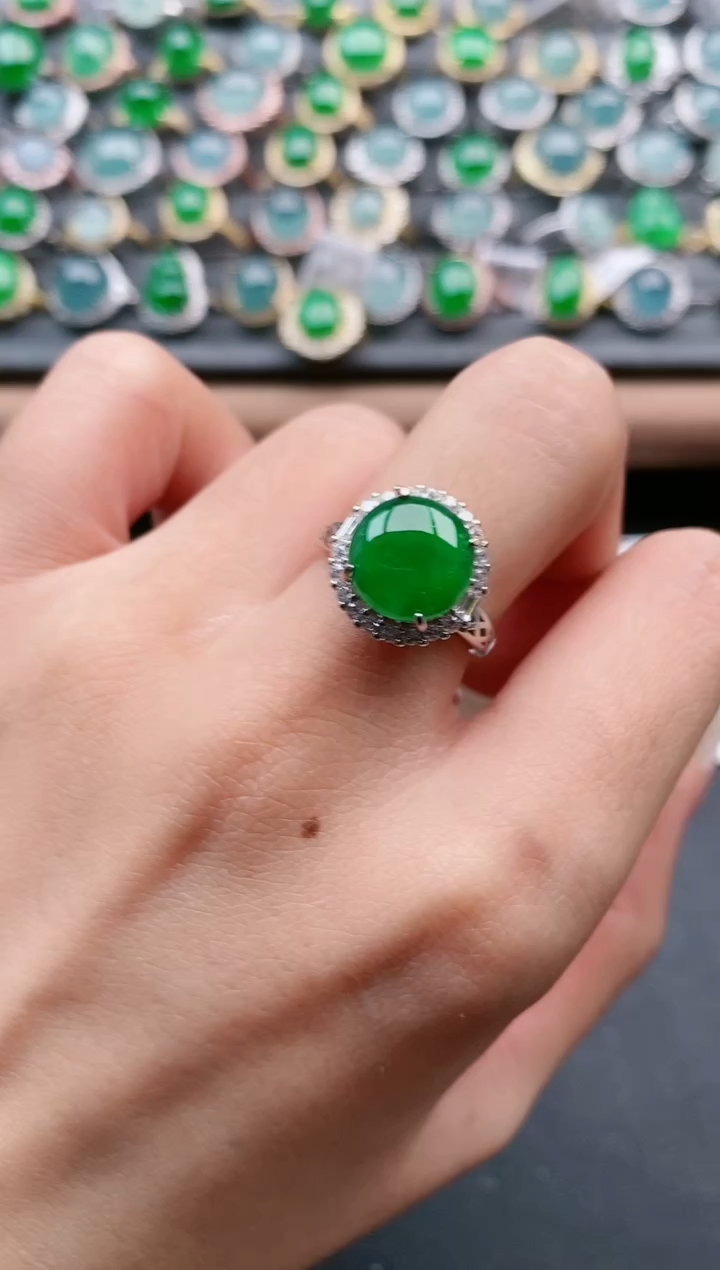 【闪购商品】翡翠戒指银S925镶嵌11111111