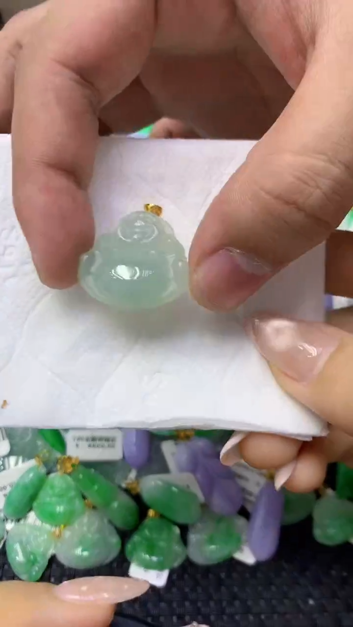颈饰未镶嵌翡翠天然缅甸翡翠A货
