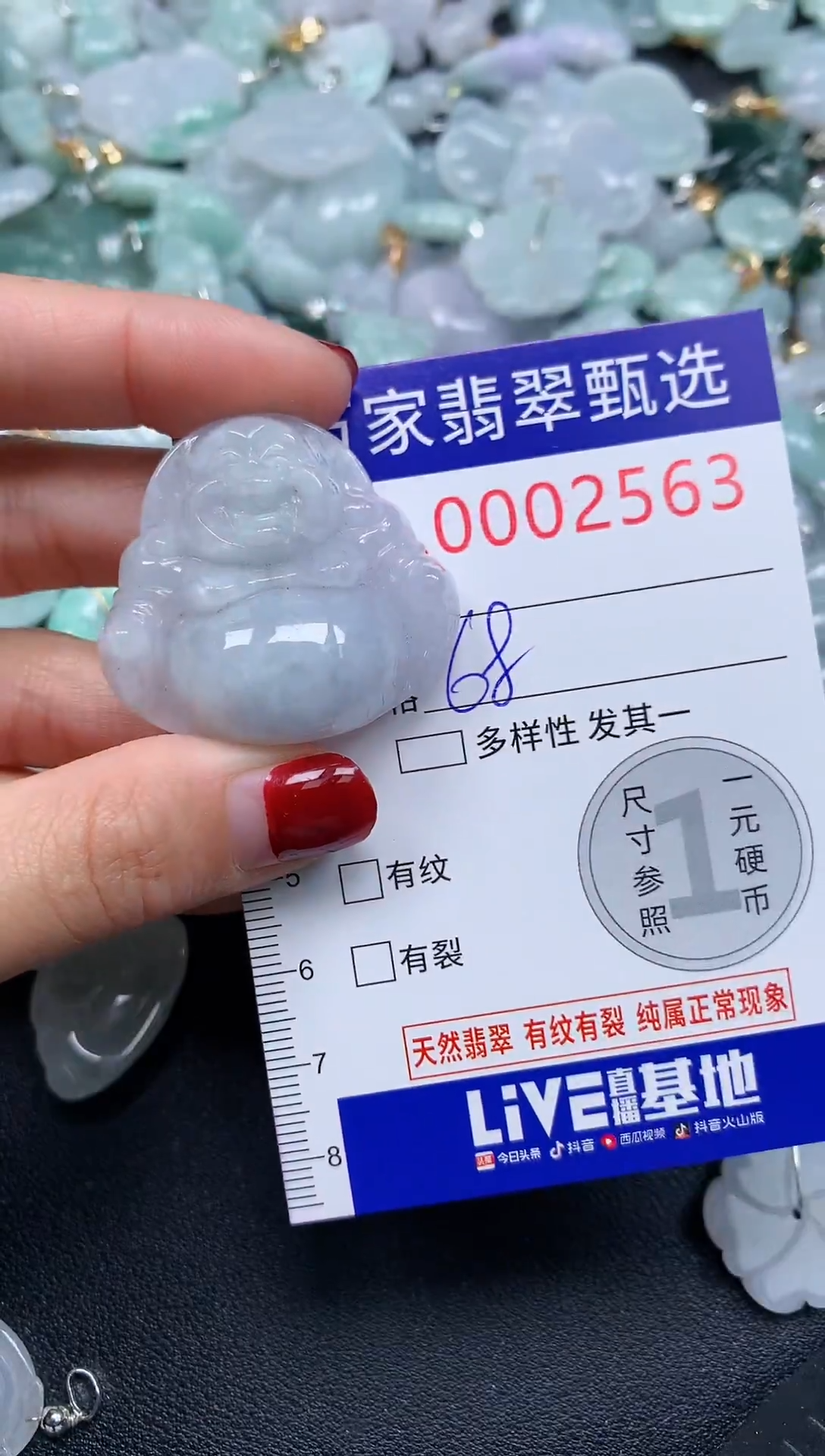 吊坠(不含链)未镶嵌翡翠2563