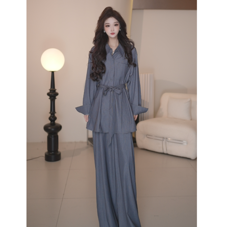 Basic House/百家好通勤时尚套装高腰显瘦小众