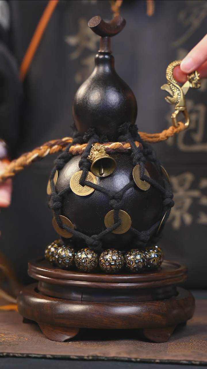 【闪购商品】YT232大漆酒葫芦不包手串及旋转底座