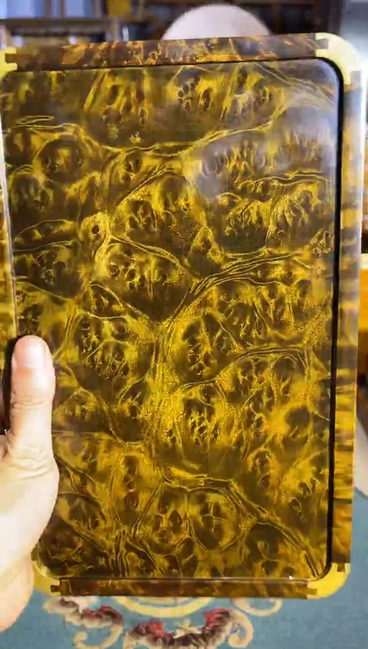 乌木类成套家具阴沉天花板瘤疤茶盘  16